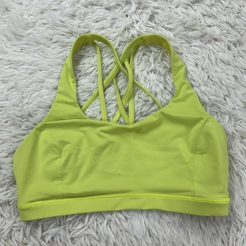 Lululemon Free To Be Serene Bra Yellow